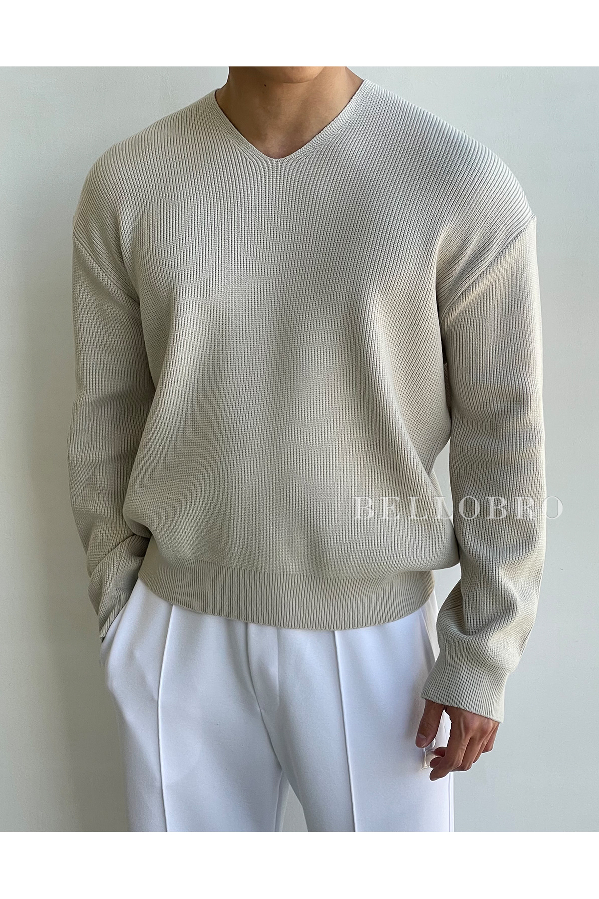 Bellobro Milano crop knit (soft v-neck)